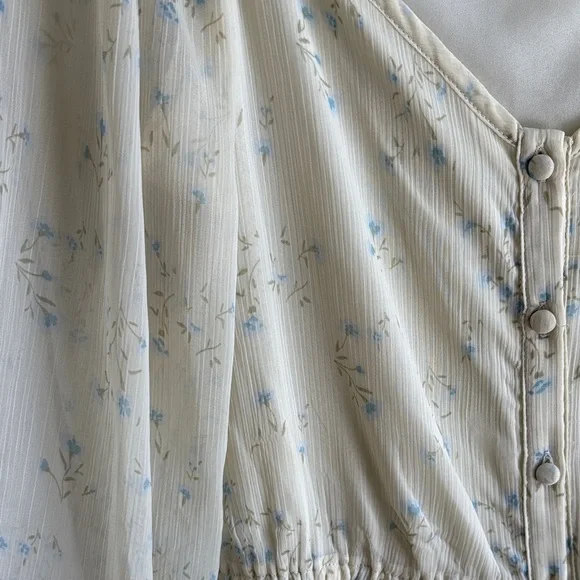 OAK + FORT Cream Long Sleeve Dress - Picture 3 of 6